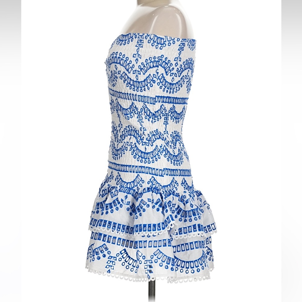 Commense Ripple Strapless Tiered Hem With Scalloped Detailing Dress - Size M - Picture 13 of 16
